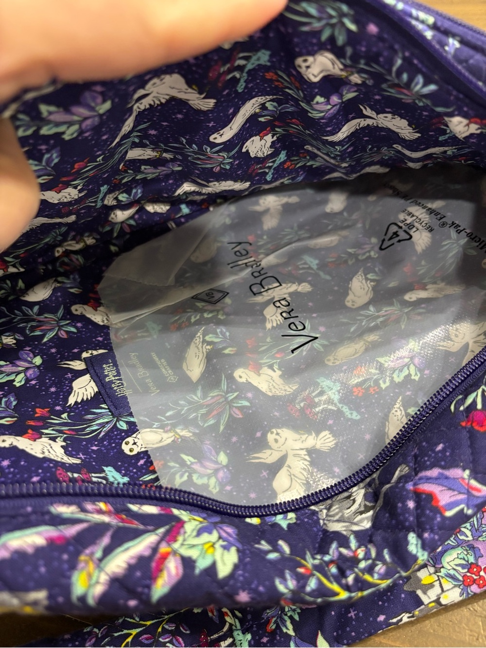 Vera Bradley x Harry Potter Forbidden Forest Sling Backpack - Picture 7 of 12